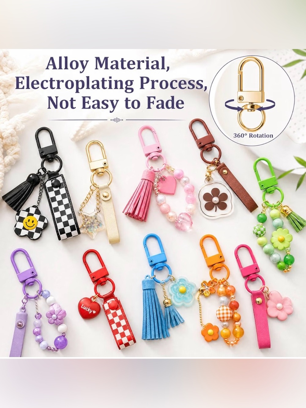 Keychain Clip 60pcs Keyring Clip - Picture 4 of 4